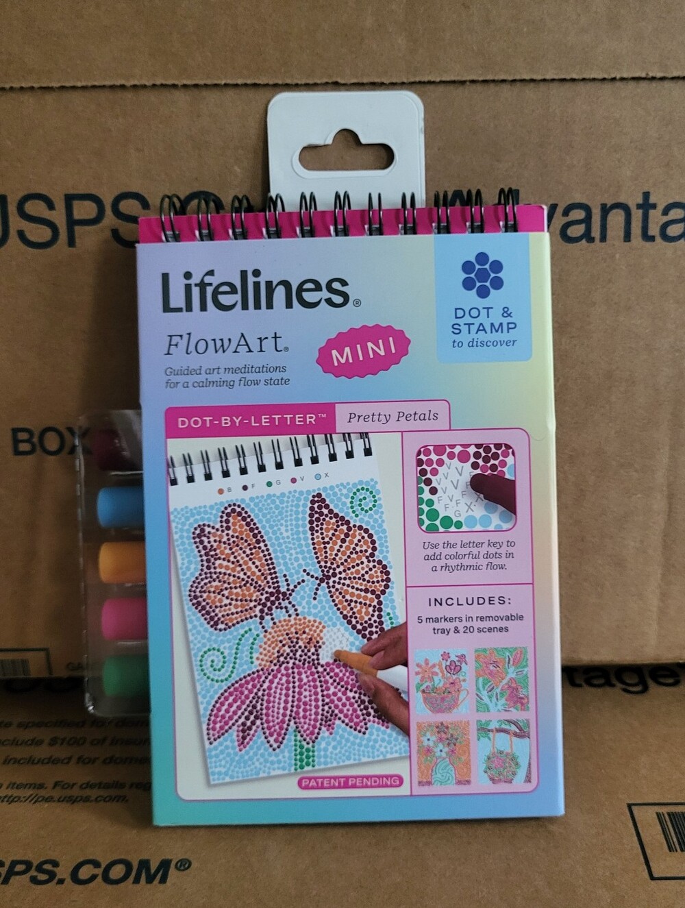 NEW Lifelines FlowArt Dot-by-Letter Mini - Pretty Petals